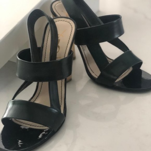 YSL Leather open toe heels - Picture 2 of 6
